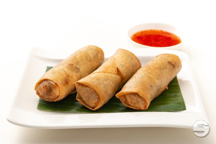 101. 3 Spring Rolls with Pork & Shrimps - Saveurs d'Ailleurs