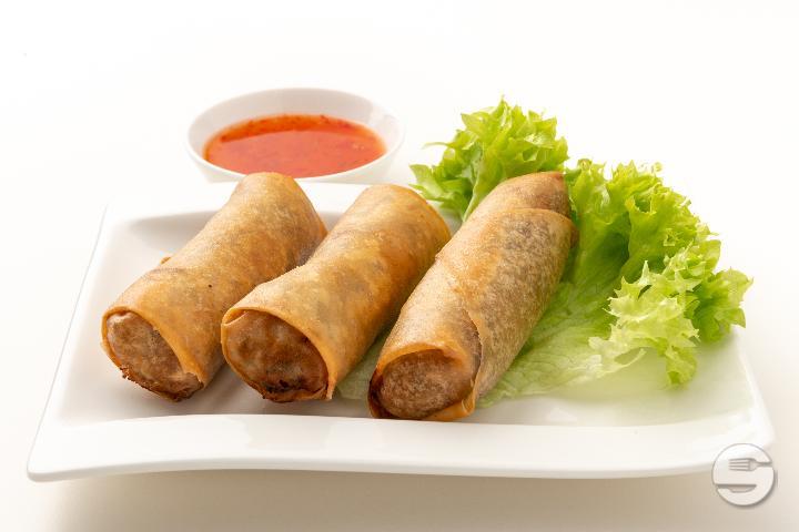 102. 3 Spring Rolls with Vegetables - Saveurs d'Ailleurs