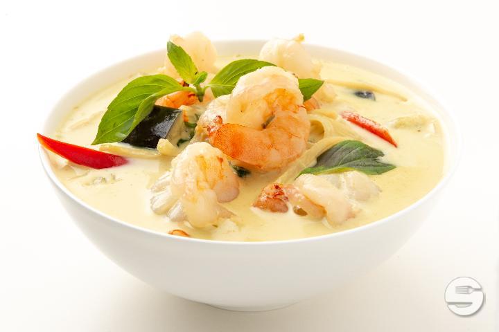 202. Green Curry with Shrimps - Saveurs d'Ailleurs