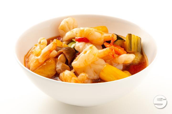 220. Sweet & Sour Shrimps - Saveurs d'Ailleurs