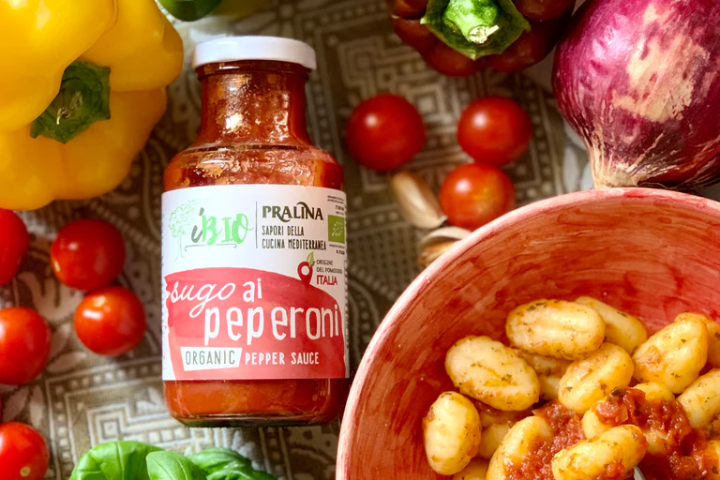 Sauce  prête à l'emploi au poivron biologique 