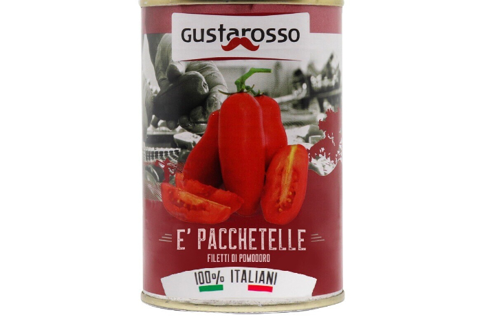 Gustarosso Pacchetelle Filets de Tomates 100% Italiennes- Boîte 400gr