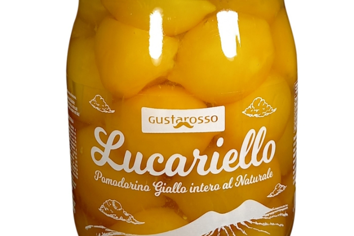 Gustarosso Lucariello, tomate jaune entière, bocal de 520gr