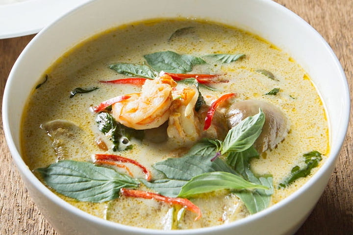 Green Curry Shrimps - Téa Thaï Food
