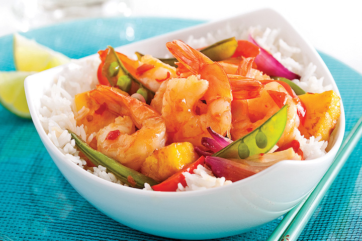 Sweet and Sour Shrimps - Téa Thaï Food