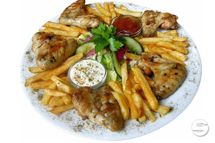Chicken Wings Plate - Mini Food Take Away