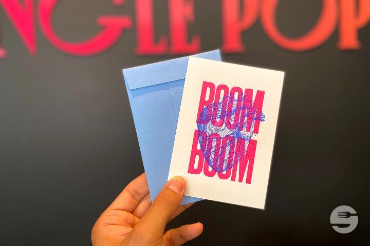 Carte Boum Boum - Rose - Jungle Pop