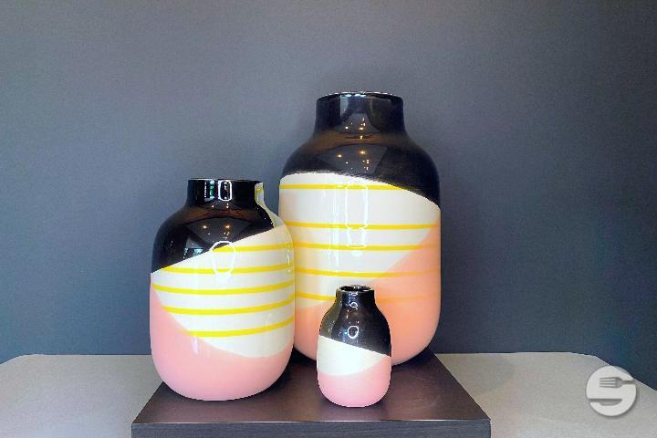 Vase Black & Pink Edition - Jungle Pop