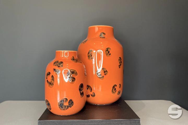 Vase Brown Leopard - Jungle Pop