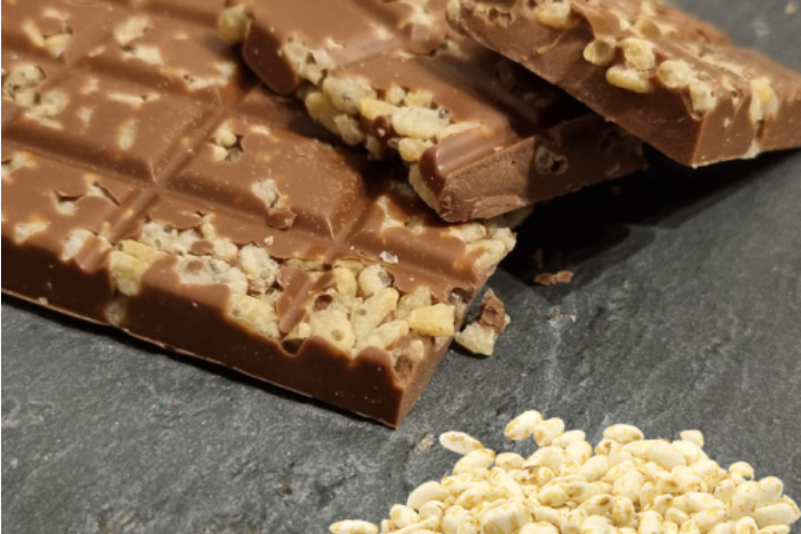 Organic Milk Chocolate with Puffed Rice - Carnotzet Valaisan