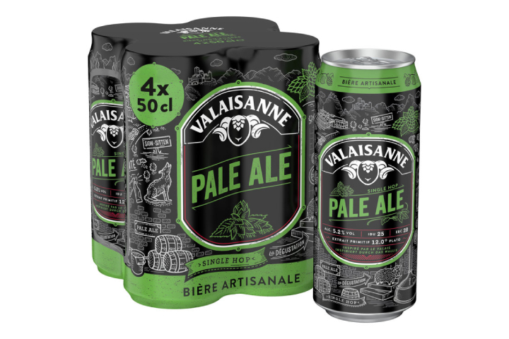Valaisanne Pale Ale Bière 4x50cl - Carnotzet Valaisan