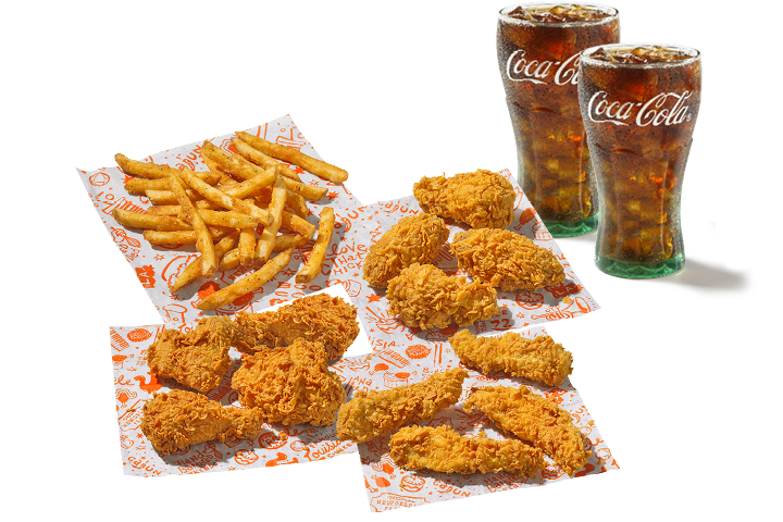 For TWO (2): Chicken Combo - Popeyes Louisiana Kitchen