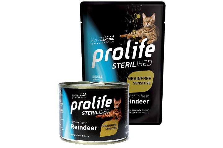 Sterilised Grain Free Adult Reindeer - Prolife - L'arca degli animali