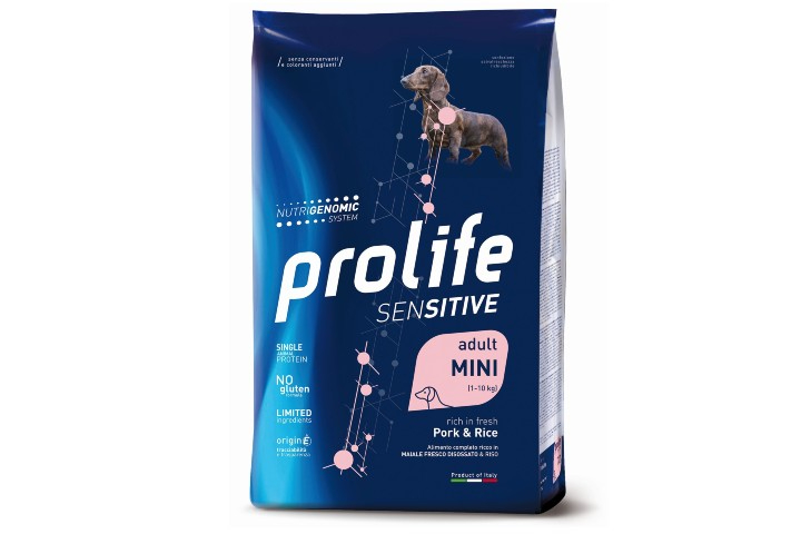 Pork Rice Sensitive Mini - Prolife - L'arca degli animali