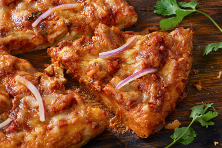 Pizza Curry-Poulet - Burger und Pizza Point