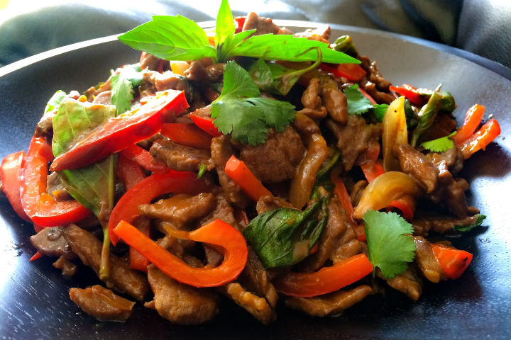 087. Beef with Basil - Restaurant St Roch