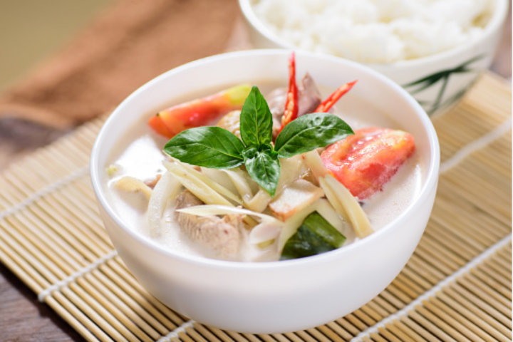 08. Thai Style Kokosnussmilch Suppe - Made in Asia