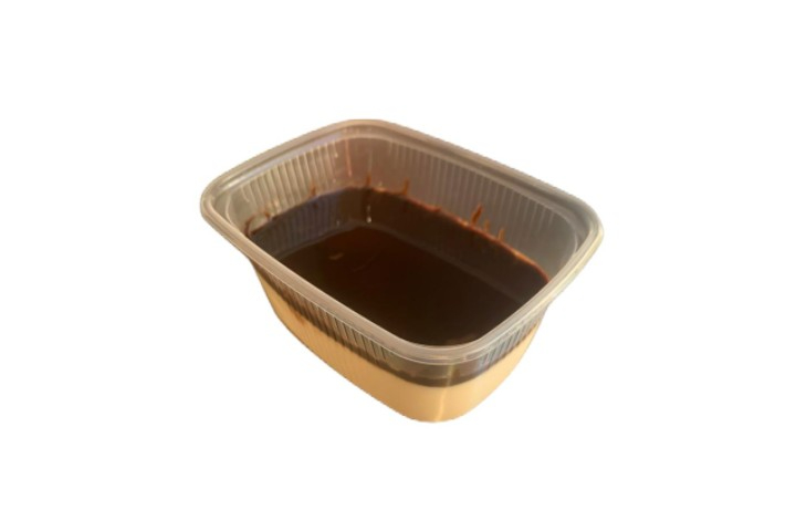 Panna Cotta with Choco- Sauce - Pampelli Pizzeria