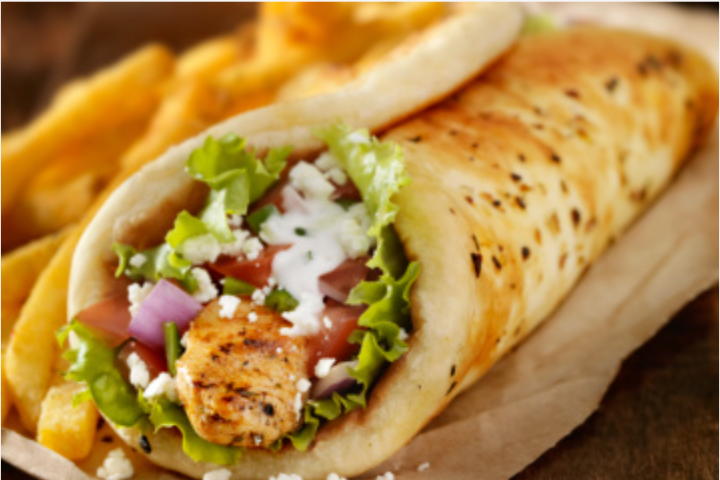 Sandwich Poulet Schawarma - Restaurant Raushe