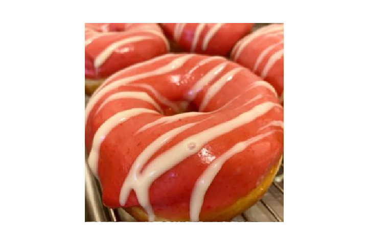 Raspberry White Chocolate Donut ❤️🤍 - Ginger Donuts