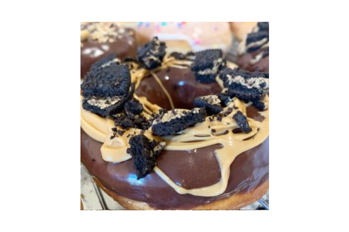 Chocolate Peanut Butter Oreo Donut 🖤 - Ginger Donuts