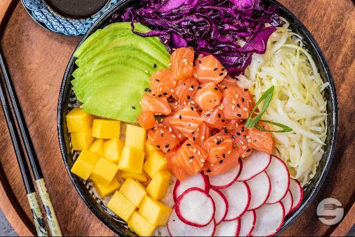 Salmon Teriyaki Poke Bowl - Sushi & Poké 88 by Wok'y