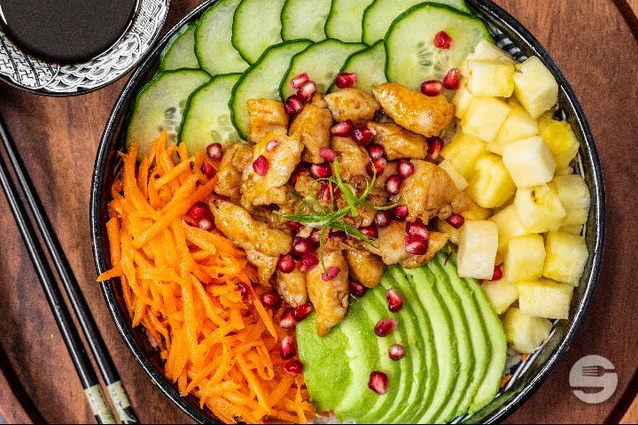 Chicken Yakitori Poke Bowl - Sushi & Poké 88 by Wok'y