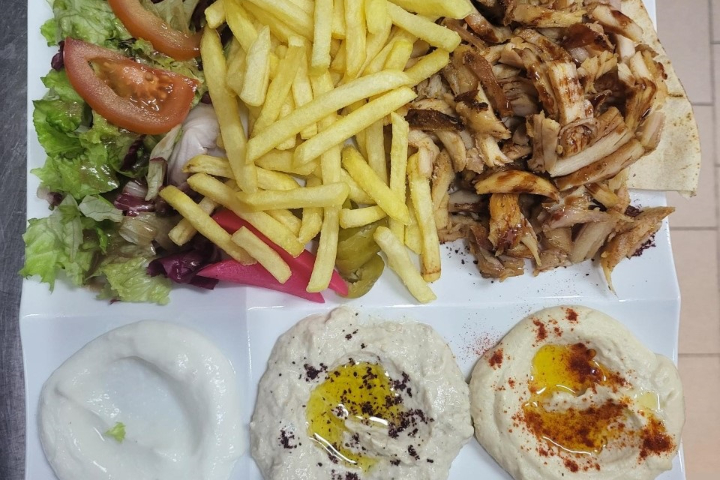 Lamb Chawarma Plate - Restaurant Oriental du Basset