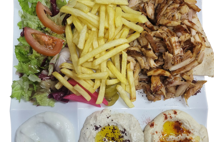 Assiette Chawarma Poulet - Restaurant Oriental du Basset