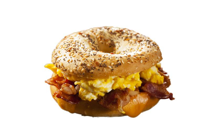 Bagel Omelette & Bacon - Dunkin Donuts