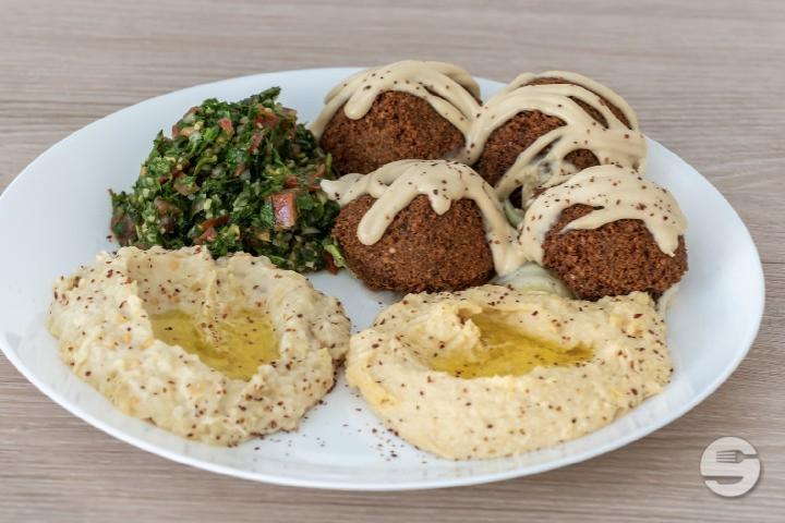Vegetarian Falafel Plate - Lebanese Food
