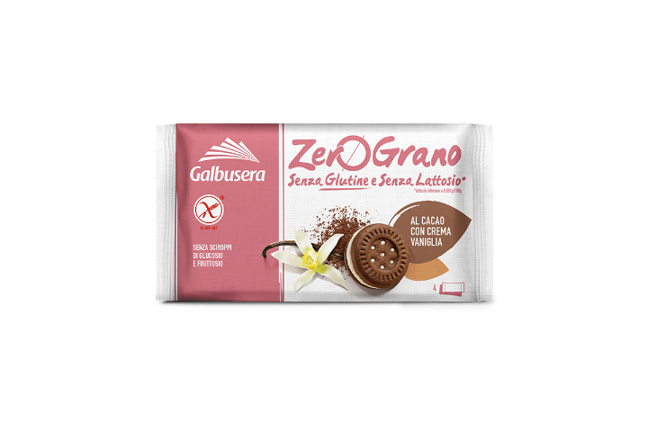 ZeroGrano Biscotto Cocoa and Vanilla Cream - Galbusera Market