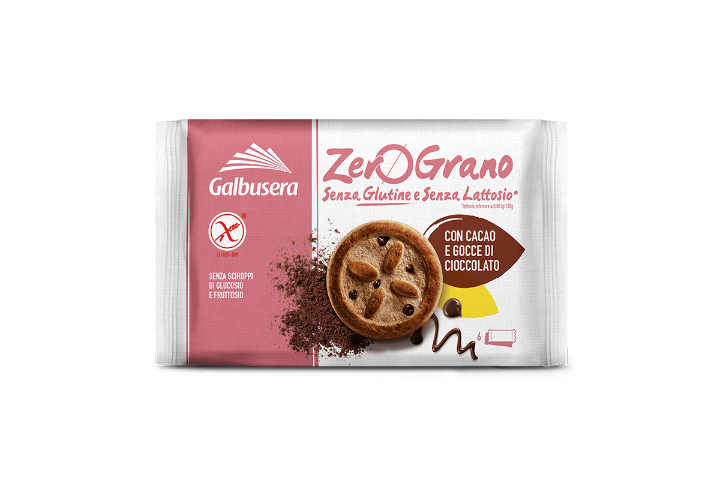 ZeroGrano Biscotto with Chocolate Chips - Galbusera Market