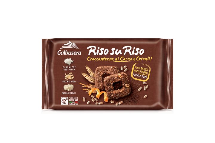 RisosuRiso Biscotti with Rice, Cereals and Cocoa - Galbusera Market