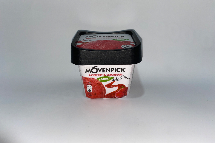 Movenpick raspberry & strawberry 165.ml