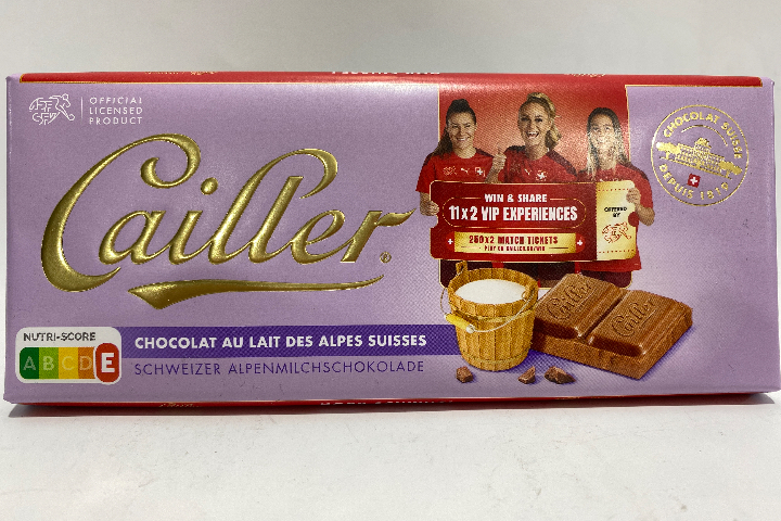 Cailler plaque chocolat au lait 100.g