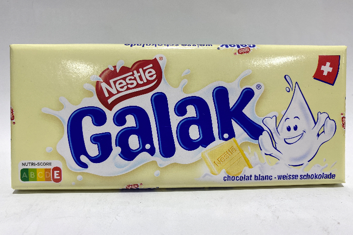 Nestlé chocola blanc plaque galak 100.g