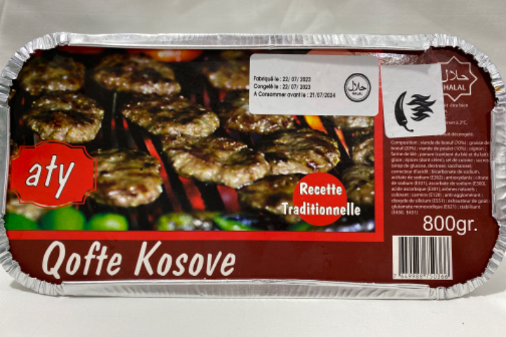 Qofte kosove avec piment 800.g