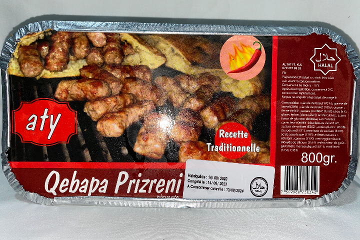 Qebapa prizreni avec piment 800.g