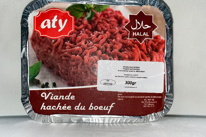 Viande hachée du bœuf 300.g