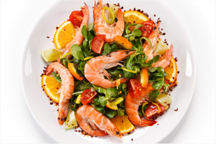 112. Shrimps Plate - Restaurant Sonne