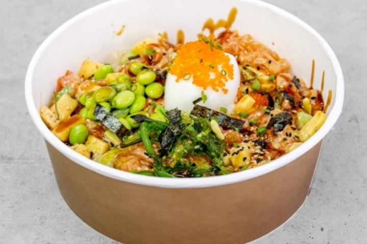 Salmon Poke Bowl - Sherpa Momo & Sushi Take Away
