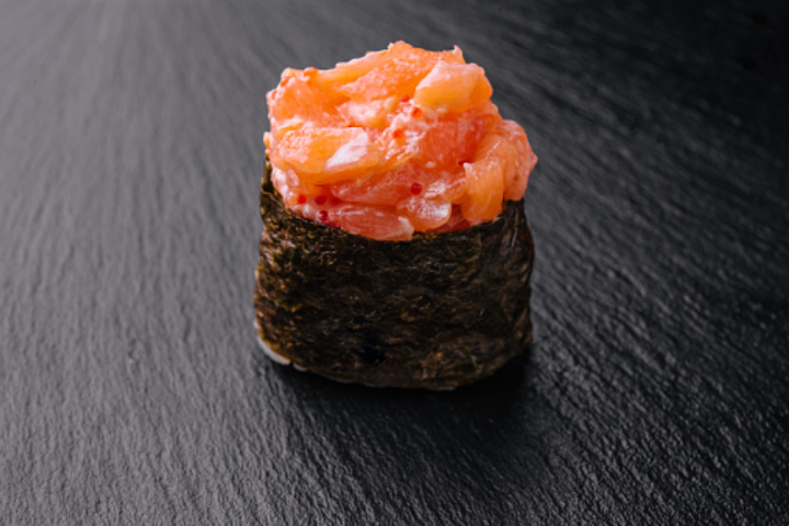 Salmon Gunkan - Sherpa Momo & Sushi Take Away