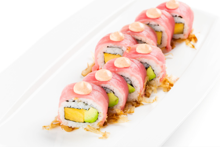 8 Spicy Tuna Mango - Sherpa Momo & Sushi Take Away