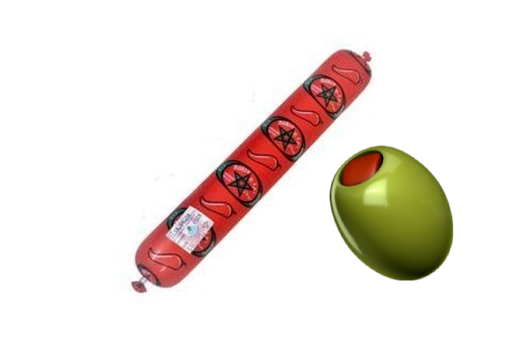 Saucisson Olive cacher 