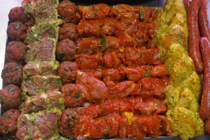 tranche d'agneau mariné