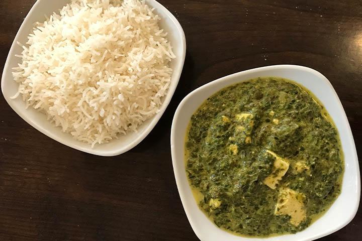 Palak Paneer Without Rice - Thali Indian Schaffhauserstrasse