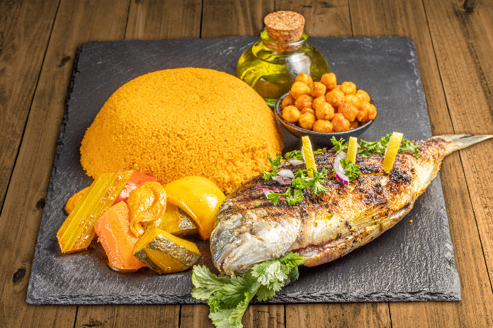 Couscous aux Poisson Grillées - Carthage