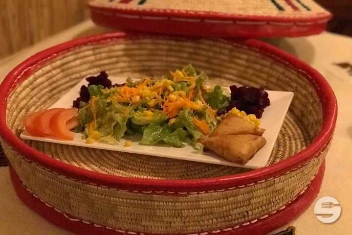 Beef Samboussa Salad - Abyssinia