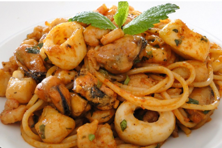Spaghetti aux fruits de mer - Le Corner